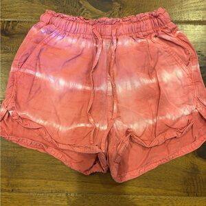 American Eagle Women's Pink Tie-Dye Shorts XS
